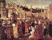 The Sermon of St Stephen dftg CARPACCIO, Vittore